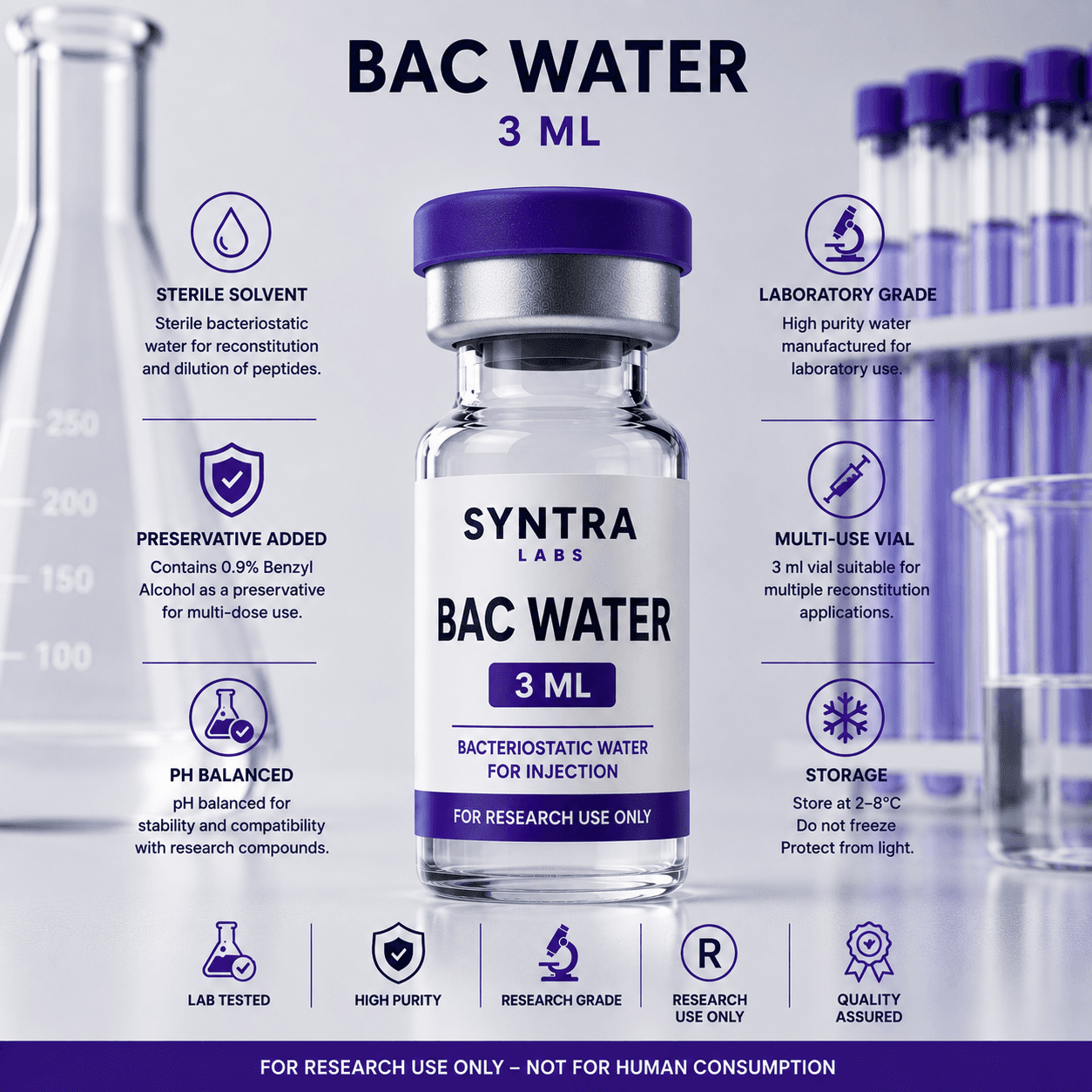 BAC Water 3 ml